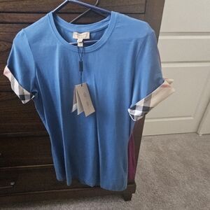 Burberry Lupin Blue Top New